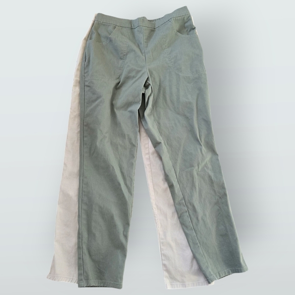 Vintage White Stag Pants Size MP Lot of 2/Beige and Green Stretch Cotton Neutral - Picture 1 of 14